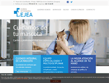 Tablet Screenshot of clinicaveterinariaejea.com